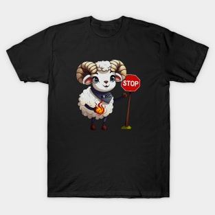 Aries Patience Ram Fireball T-Shirt